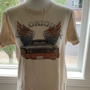 Cream short sleeved T-shirt